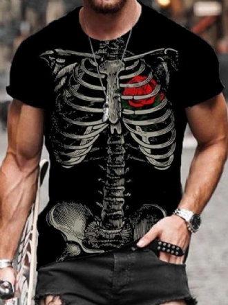Camisetas Masculinas Clássicas Com Gola Joia E Mangas Curtas Estampadas