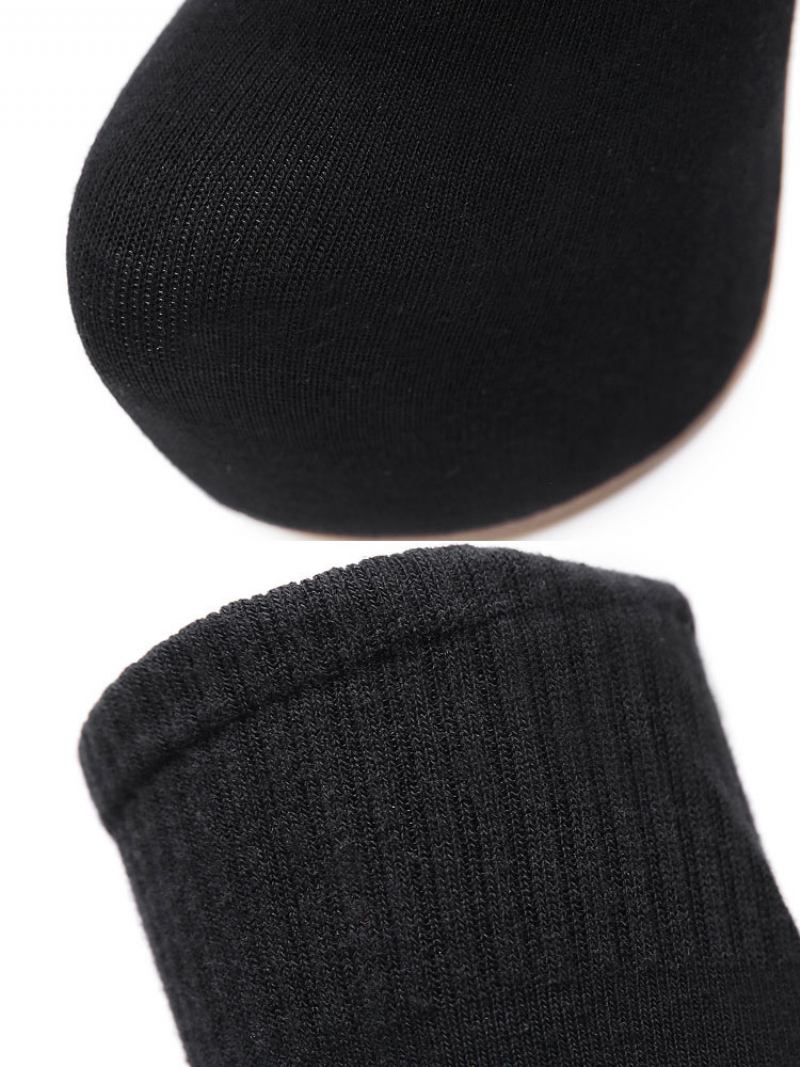 Mulheres Sexy Plataforma Meias Botas Dedo Do Pé Redondo Salto Agulha Joelho Altas - Preto