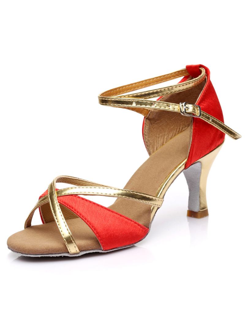 Sapatos Atléticos Salão Cetim Para Mulheres