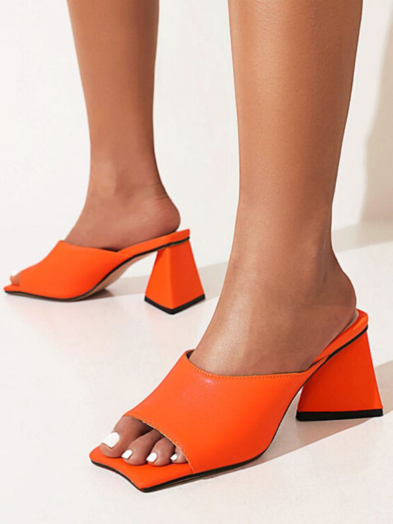 Sapatos Baile Femininos Com Bico Quadrado E Salto Bloco