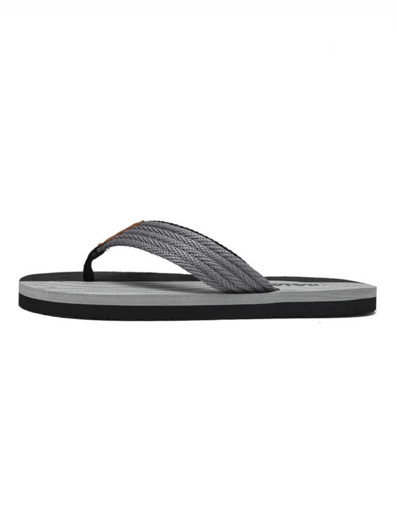 Sandálias Masculinas Slip-on Pvc Superior Sola Eva - Cinza